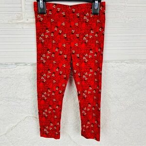 Sesame Street Red stretch unisex Elmo leggings size 2T